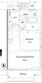 ベルヴュコート湘南 804 間取り図