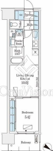 ロイヤルパークス有明 434 間取り図