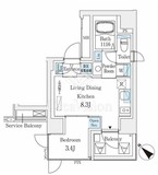 コスモグラシア大塚 303 間取り図