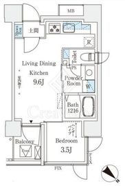 コスモグラシア大塚 901 間取り図