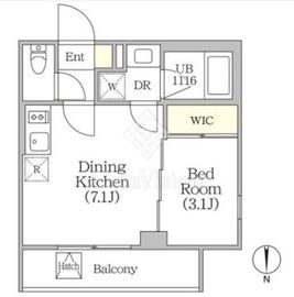 イプセ四谷テラス 206 間取り図