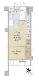 シティテラス文京小石川 2階 間取り図