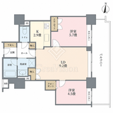 エリム春日町パークタワー 19階 間取り図