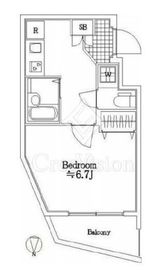 エスコートノヴェル代々木公園 3階 間取り図