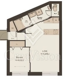 TOKEN SHIROKANE 4A 間取り図