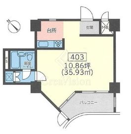 インペリアル六本木1号館 4階 間取り図