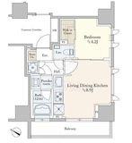 ピアース麻布十番 8階 間取り図