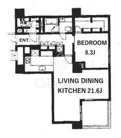 ペアシティルネッサンス 7階 間取り図
