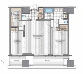 麻布台ヒルズレジデンスB 25階 間取り図