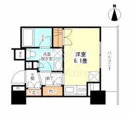 プラウドタワー亀戸 3階 間取り図