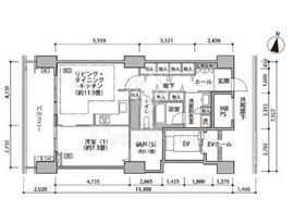 東雲キャナルコートCODAN 16-511 間取り図
