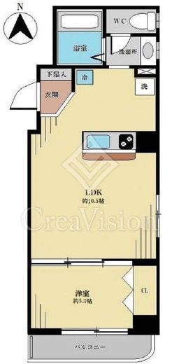 ライオンズマンション錦糸町第6 5階 間取り図