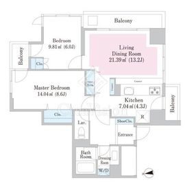 芝ハイツ 804 間取り図