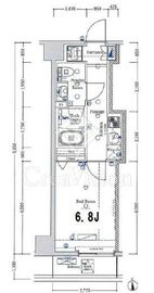 ジーベック錦糸北斎通り 3階 間取り図