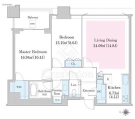 中野ステーションレジデンス 3202 間取り図
