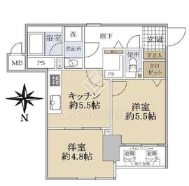 上野入谷シティハウス 3階 間取り図