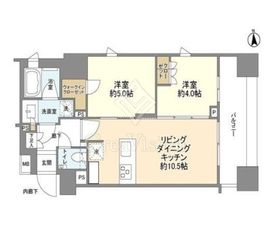ルジェンテ上野黒門町 9階 間取り図