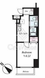 ライジングプレイス巣鴨 5階 間取り図