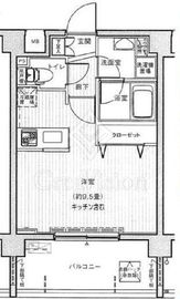 プレールドゥーク新宿御苑Ⅱ 4階 間取り図
