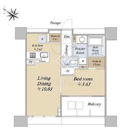 グランドミレーニア タワー＆スイート 5階 間取り図