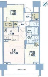 シティハウス大塚 7階 間取り図