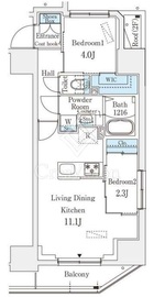 プライムブリス深川住吉 203 間取り図