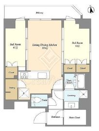 クラリティア上野稲荷町 1302 間取り図