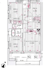 晴海テラス 6階 間取り図