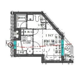 CREATIF武蔵小杉 406 間取り図