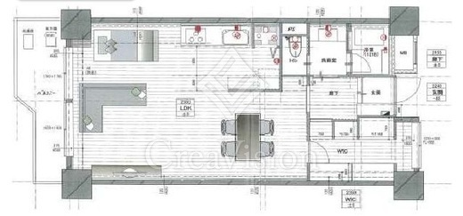 シャンボール三田 9階 間取り図