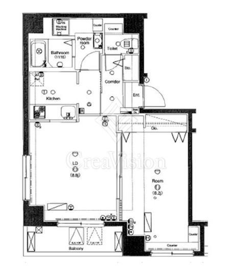 ベレール日本橋兜町 7階 間取り図