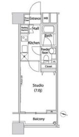 ファーストリアルタワー新宿 603 間取り図