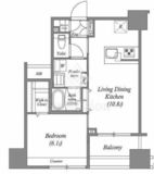 ACP Residence中野新橋 604 間取り図