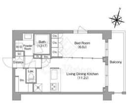 コンフォリア・リヴ南六郷 413 間取り図