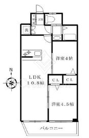 ハイネス落合 4階 間取り図