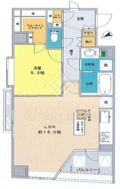 デュオ・スカーラ中野 4階 間取り図
