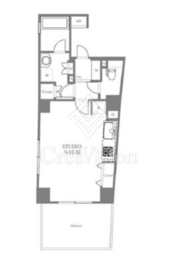 レーベンシティオ浅草ハイセレサ 3階 間取り図