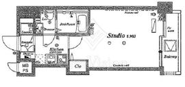 ディム三宿 3階 間取り図