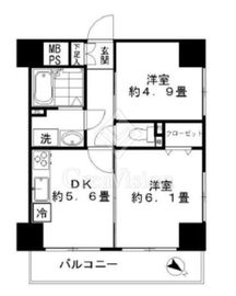 ロイヤルプラザ浅草 8階 間取り図