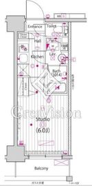 ガーラ・ステーション東神奈川 8階 間取り図