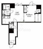 ステーションフロント浅草 9階 間取り図