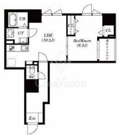 ステーションフロント浅草 9階 間取り図
