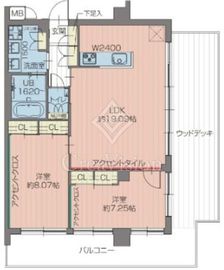 プレジオ北綾瀬ASIAN 407 間取り図