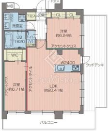 プレジオ北綾瀬ASIAN 506 間取り図