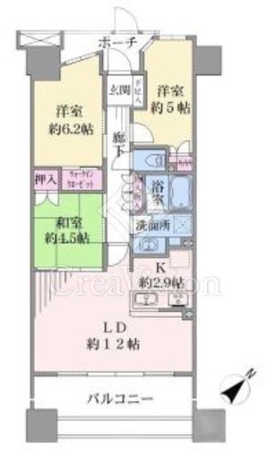 ヨコハマオールパークス第二街区 8階 間取り図