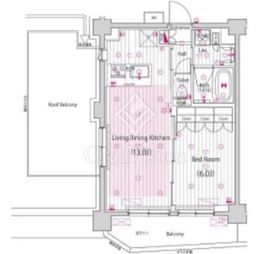 ガーラ・ヒルズ品川下神明 6階 間取り図