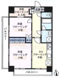 藤和シティホームズ早稲田 2階 間取り図