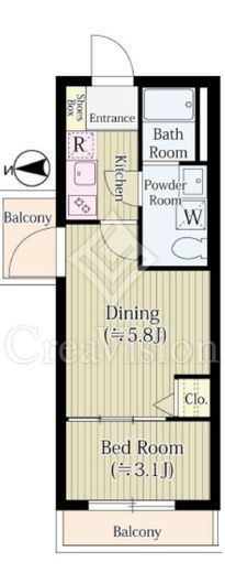 コルティーレ石神井公園 306 間取り図
