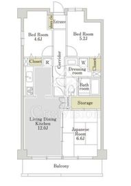 アーバンパーク常盤台公園 B244 間取り図