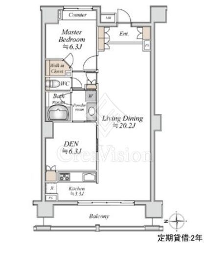 アールスタイルズ武蔵小杉WEST 8階 間取り図